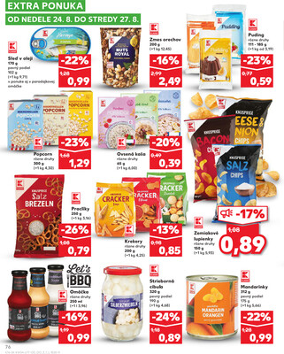 Kaufland 21.8. - 27.8. - Kaufland Tvrdošín