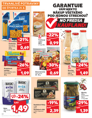 Kaufland 21.8. - 27.8. - Kaufland Bytča