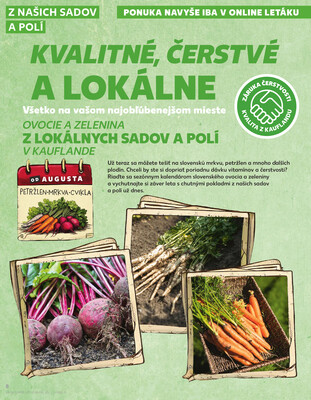 Kaufland 21.8. - 27.8. - Kaufland Vranov nad Topľou