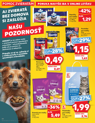 Kaufland 21.8. - 27.8. - Kaufland Vranov nad Topľou