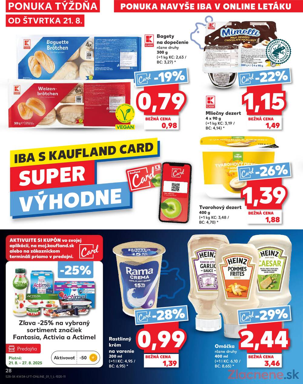 Leták Kaufland - Kaufland 21.8. - 27.8. - Kaufland Stará Ľubovňa - strana 28