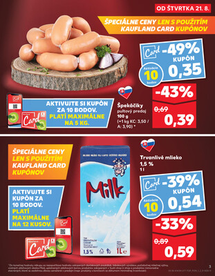 Kaufland 21.8. - 27.8. - Kaufland Poprad - Jiřího Wolkera