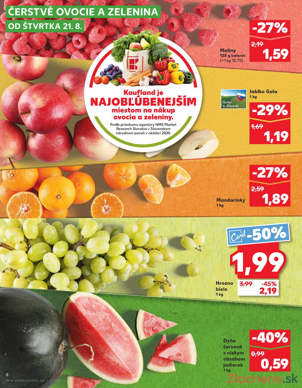 Leták Kaufland - Kaufland 21.8. - 27.8. - Kaufland Michalovce (Humenská cesta) - strana 4