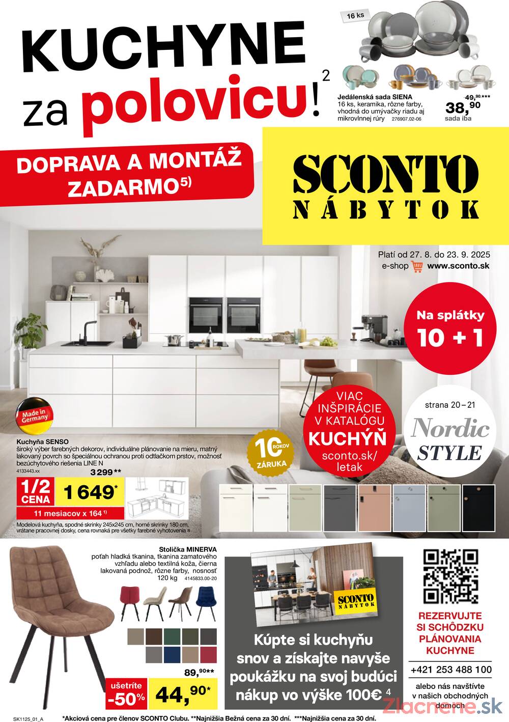 Leták SCONTO nábytok - Sconto nábytok od 27.8. do 23.9.2025 - strana 1