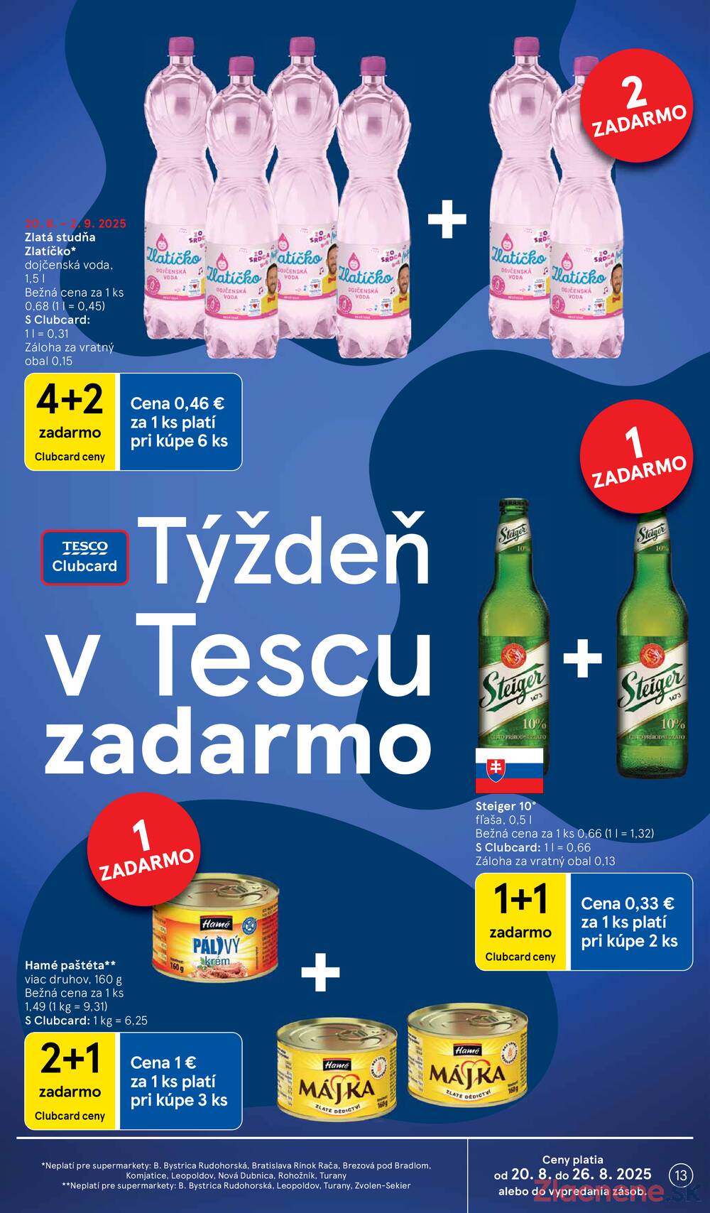 Leták Tesco - Tesco supermarkety od 20.8. do 26.8.2025 - strana 13