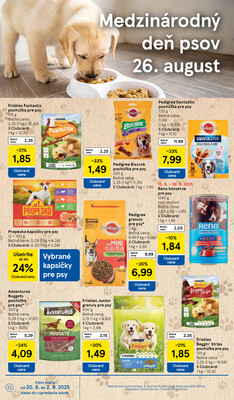 Tesco supermarkety od 20.8. do 26.8.2025