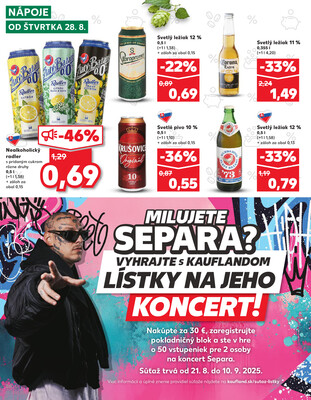 Kaufland 28.8. - 3.9. - Kaufland Detva