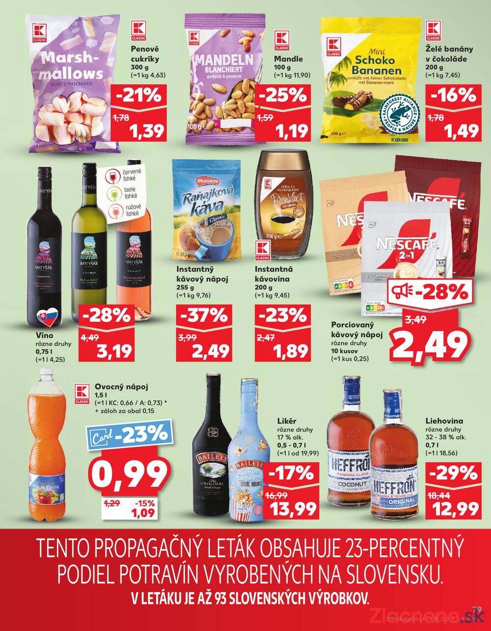 Leták Kaufland - Kaufland 28.8. - 3.9. - Kaufland Spišská Nová Ves - strana 79