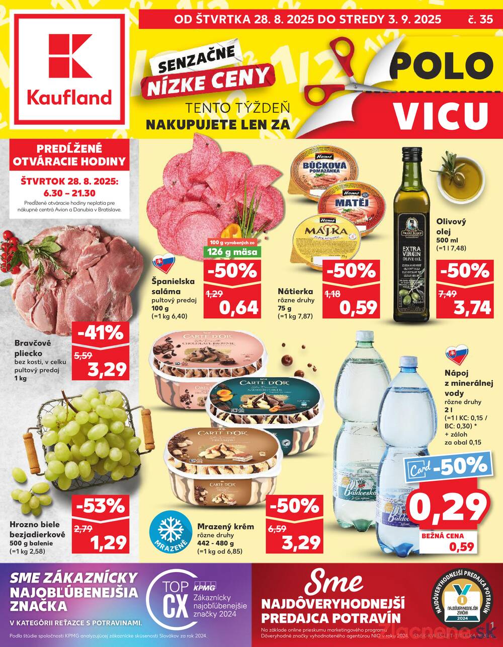 Leták Kaufland - Kaufland 28.8. - 3.9. - Kaufland Partizánske - strana 1
