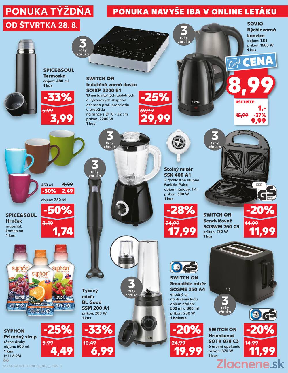 Leták Kaufland - Kaufland 28.8. - 3.9. - Kaufland Trnava - Nová ul. - strana 66