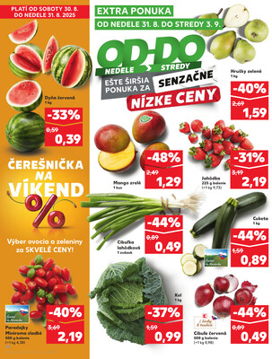 Kaufland 28.8. - 3.9. - Kaufland Trnava - Nová ul.