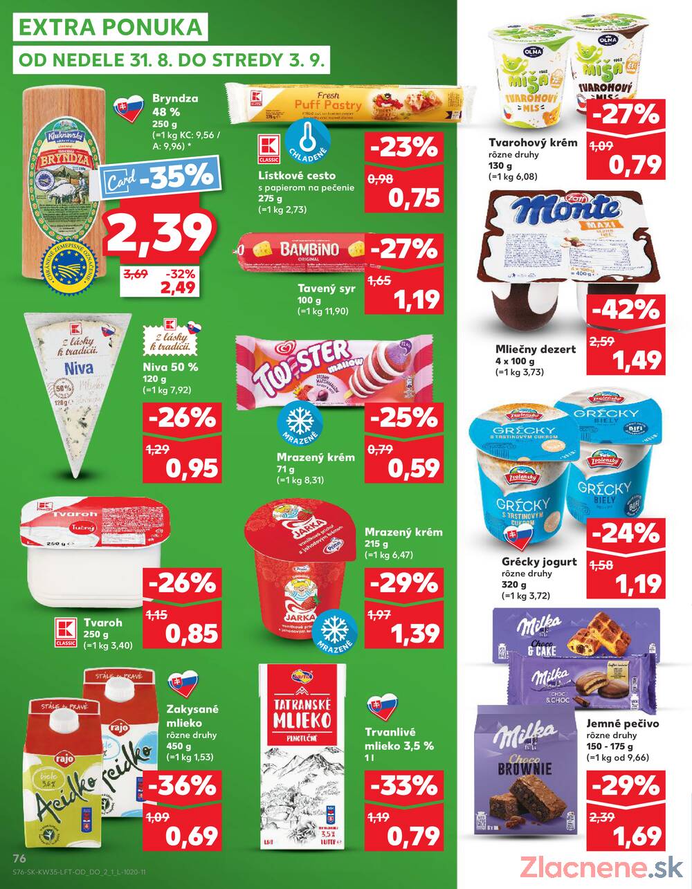 Leták Kaufland - Kaufland 28.8. - 3.9. - Kaufland (Harmincova, Bratislava - Dúbravka) - strana 76
