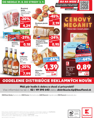 Kaufland 28.8. - 3.9. - Kaufland Šamorín-Mliečno - Krajinská cesta