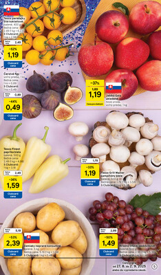 Tesco supermarkety od 27.8. do 2.9.2025