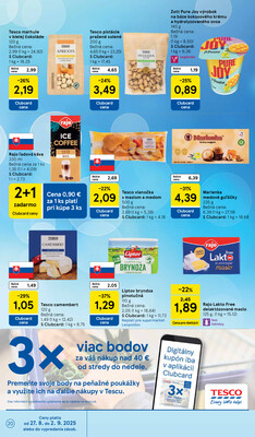 Tesco supermarkety od 27.8. do 2.9.2025