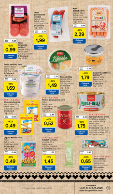 Tesco malé hypermarkety od 27.8. do 2.9.2025