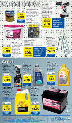 Tesco malé hypermarkety od 27.8. do 2.9.2025