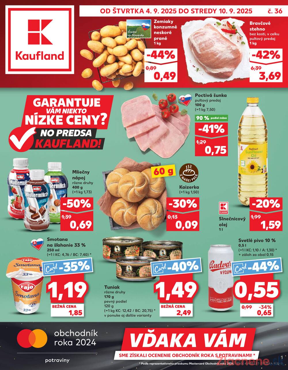 Leták Kaufland - Kaufland 4.9. - 10.9. - Kaufland Brezno - strana 1