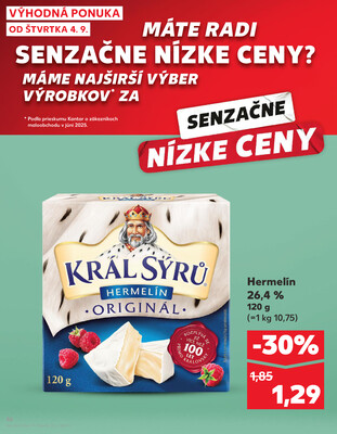 Kaufland 4.9. - 10.9. - Kaufland Michalovce