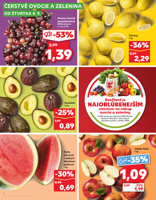 Kaufland 4.9. - 10.9. - Kaufland Dubnica nad Váhom