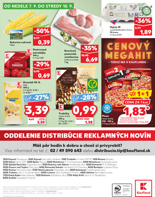 Kaufland 4.9. - 10.9. - Kaufland Poprad - Jiřího Wolkera