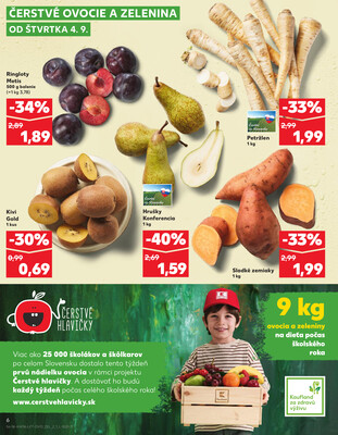 Kaufland 4.9. - 10.9. - Kaufland Topoľčany