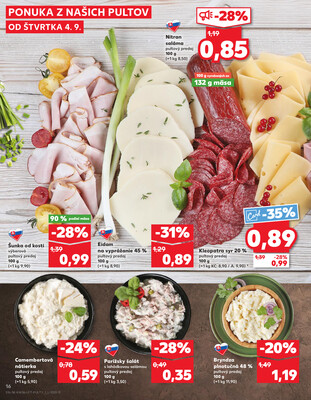 Kaufland 4.9. - 10.9. - Kaufland Topoľčany