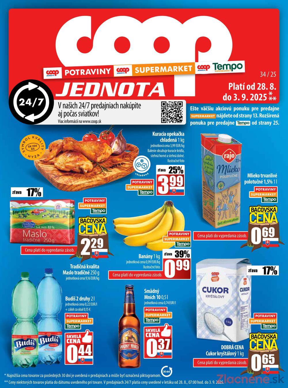Leták COOP Jednota Slovensko - COOP do 3.9. - strana 1