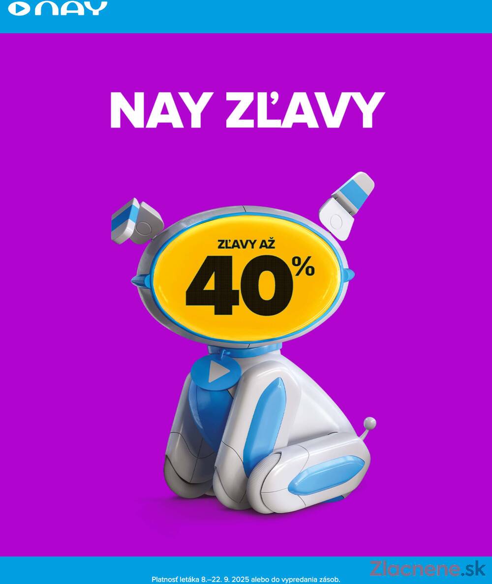 Leták NAY - NAY od 8.9. do 22.9.2025 - strana 1