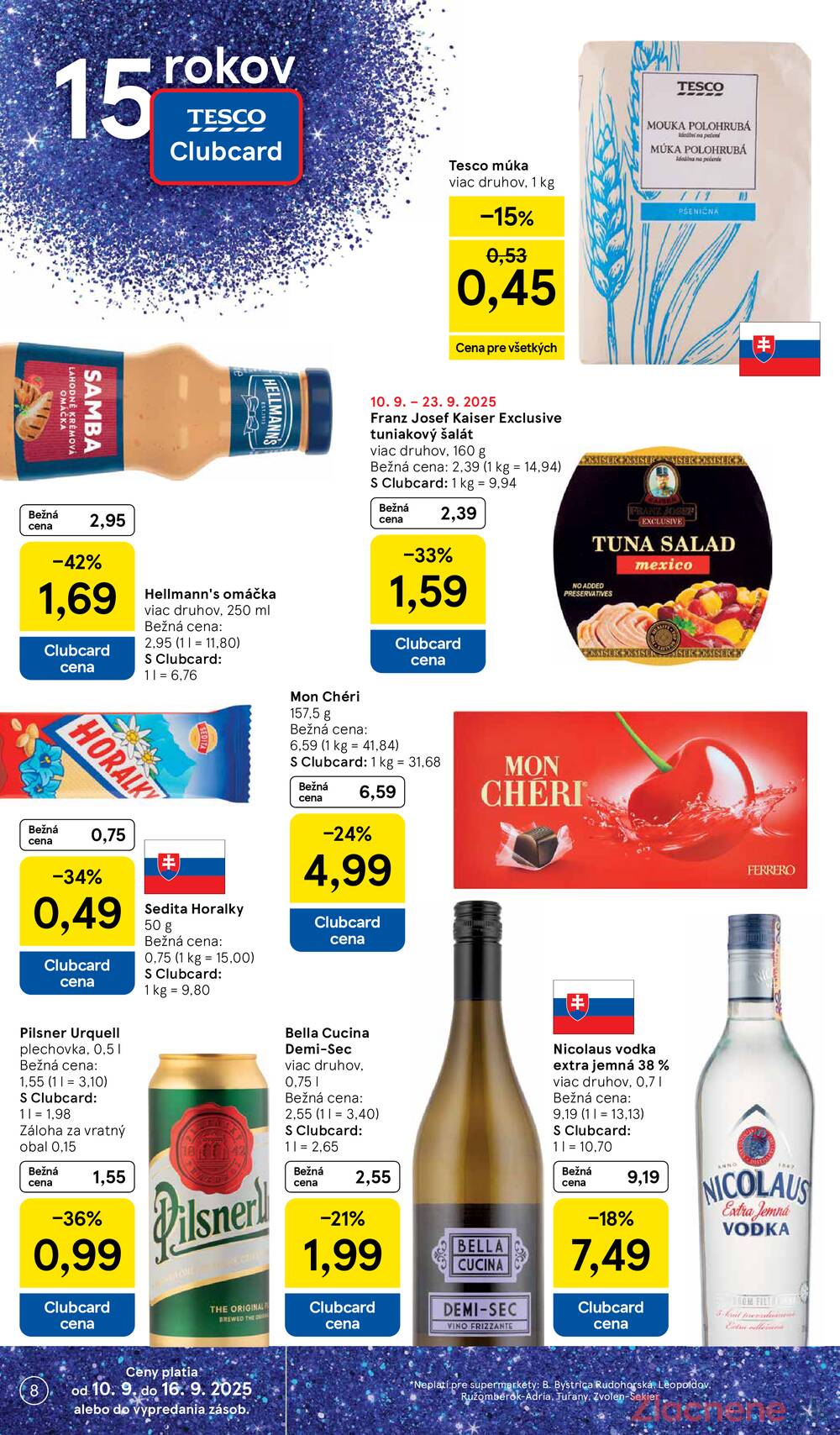 Leták Tesco - Tesco supermarkety od 10.9. do 16.9.2025 - strana 8 Leták Tesco - Tesco supermarkety od 10.9. do 16.9.2025 - strana 8