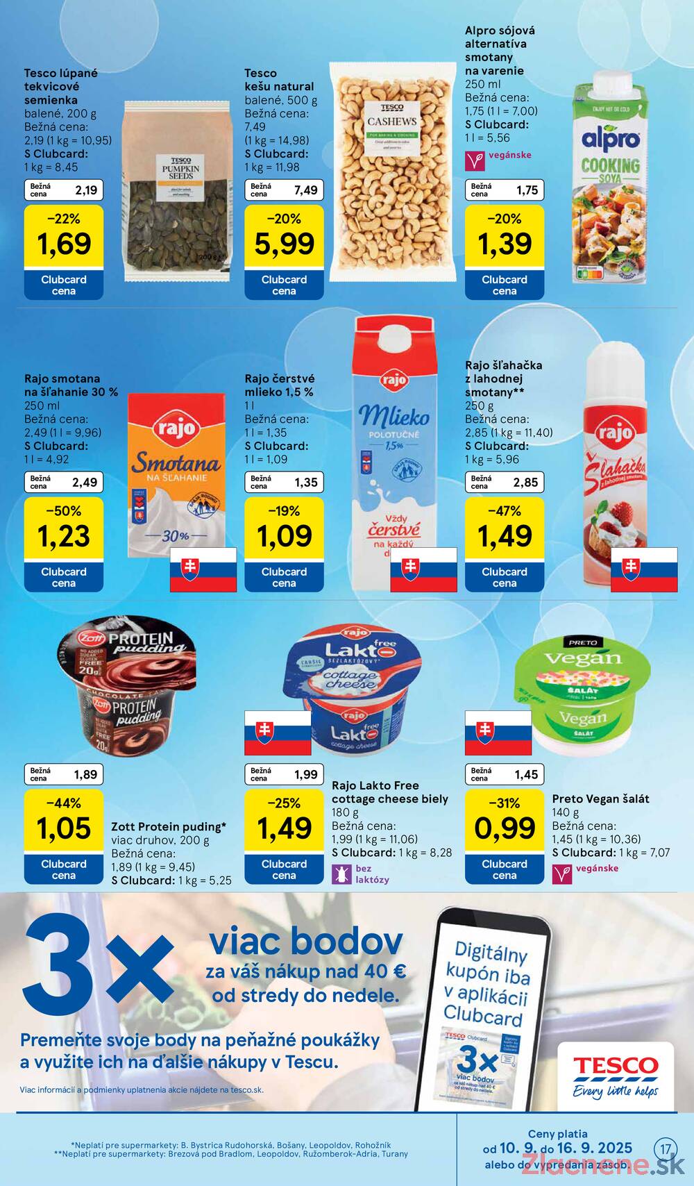 Leták Tesco - Tesco supermarkety od 10.9. do 16.9.2025 - strana 17 Leták Tesco - Tesco supermarkety od 10.9. do 16.9.2025 - strana 17