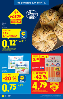 Leták Lidl
		  platný do 14.9.2025 - strana 2