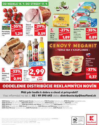 Kaufland 11.9. - 17.9. - Kaufland Veľký Meder