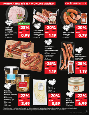 Kaufland 11.9. - 17.9. - Kaufland Prešov - Ľubotice