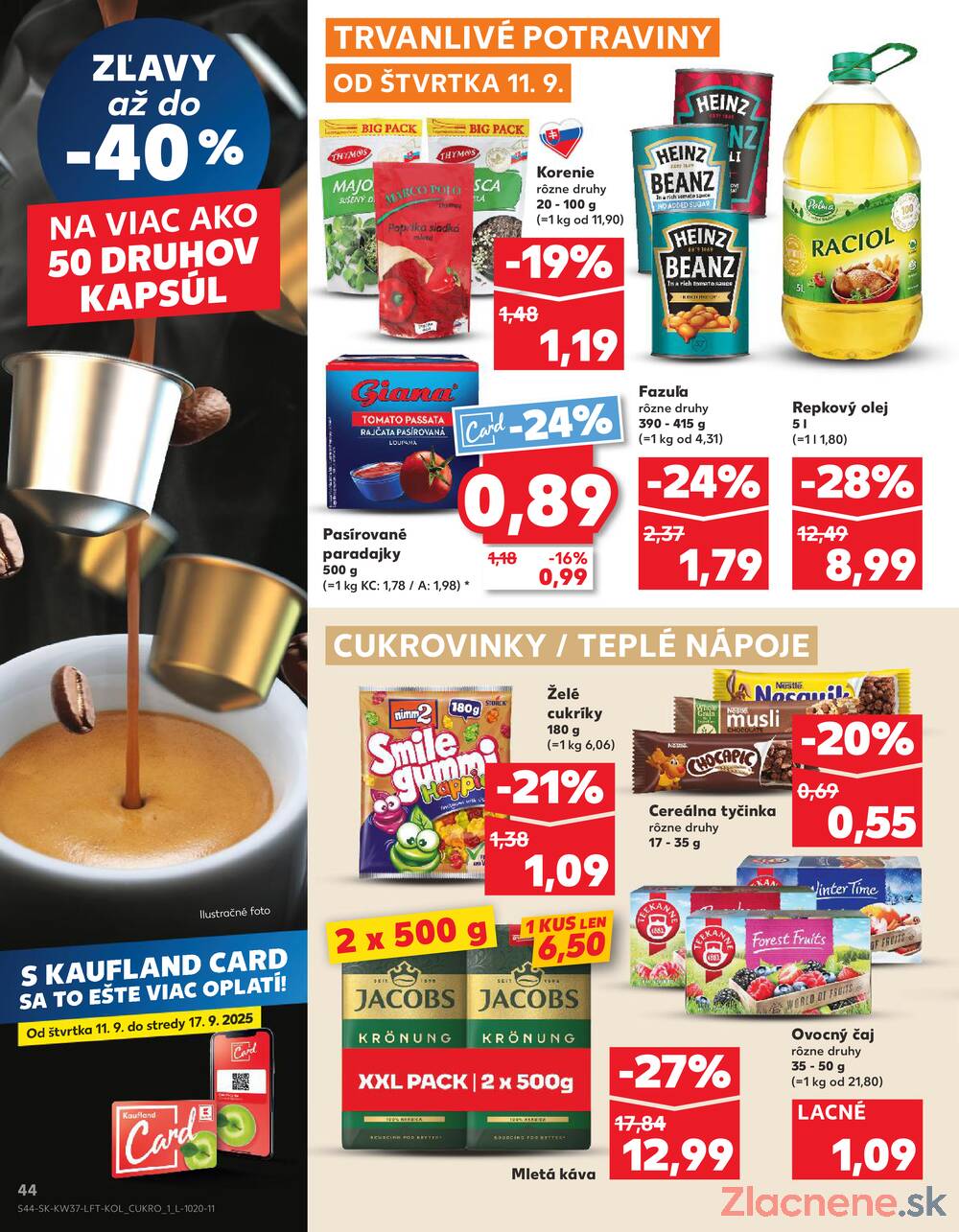 Leták Kaufland - Kaufland 11.9. - 17.9. - Kaufland Košice - Popradská  - strana 44