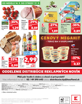 Kaufland 11.9. - 17.9. - Kaufland Košice - Popradská 