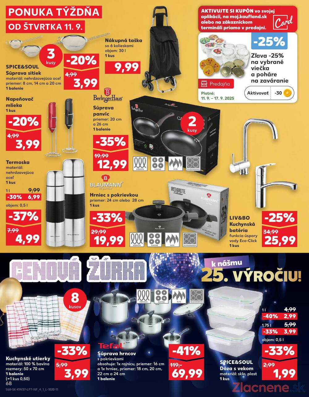 Leták Kaufland - Kaufland 11.9. - 17.9. - Kaufland Bratislava - Nové Mesto - strana 68