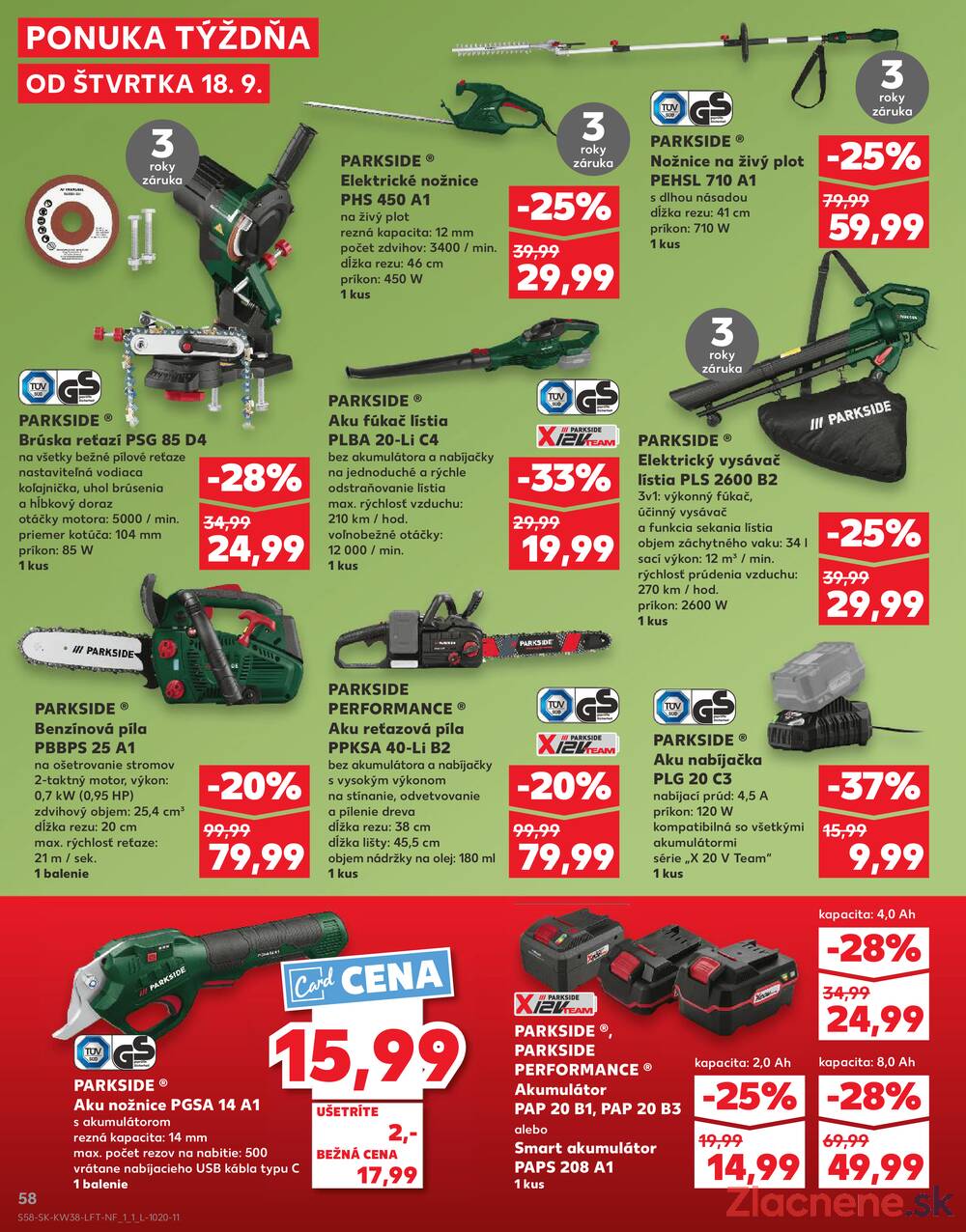 Leták Kaufland - Kaufland 18.9. - 24.9. - Kaufland Bardejov - strana 58