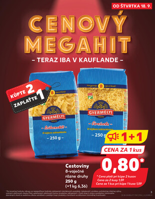 Kaufland 18.9. - 24.9. - Kaufland Bardejov