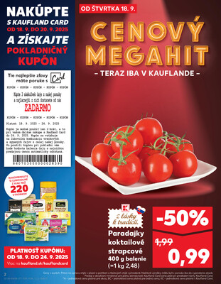 Kaufland 18.9. - 24.9. - Kaufland Stará Ľubovňa