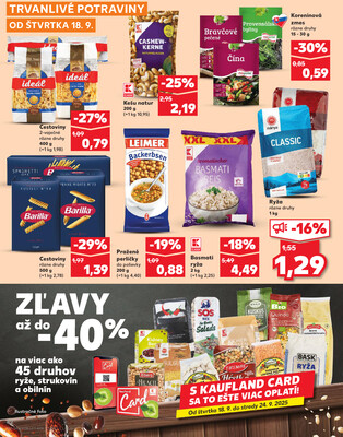 Kaufland 18.9. - 24.9. - Kaufland Trebišov