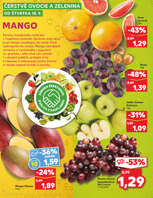 Kaufland 18.9. - 24.9. - Kaufland - Pezinok-Grinava