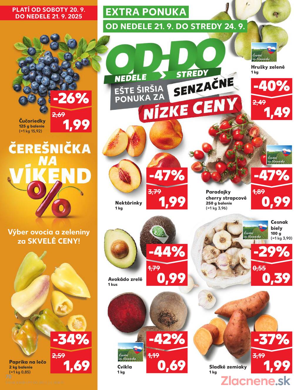 Leták Kaufland - Kaufland 18.9. - 24.9. - Kaufland Bratislava Danubia – Panónska cesta - strana 70