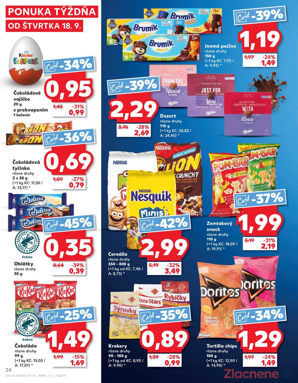 Leták Kaufland - Kaufland 18.9. - 24.9. - Kaufland Trnava - Nová ul. - strana 24