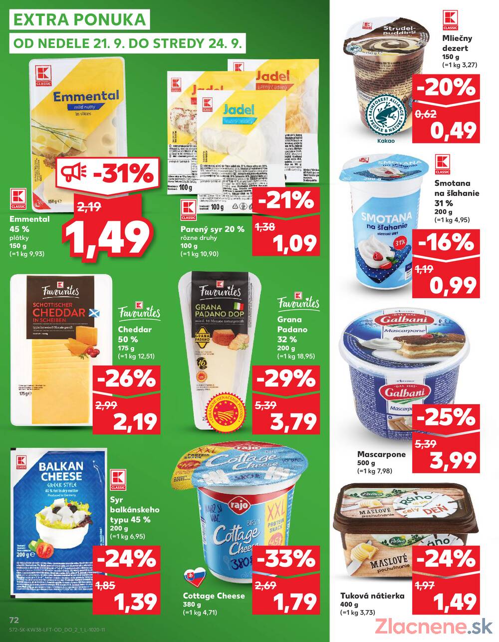 Leták Kaufland - Kaufland 18.9. - 24.9. - Kaufland Trnava - Nová ul. - strana 72
