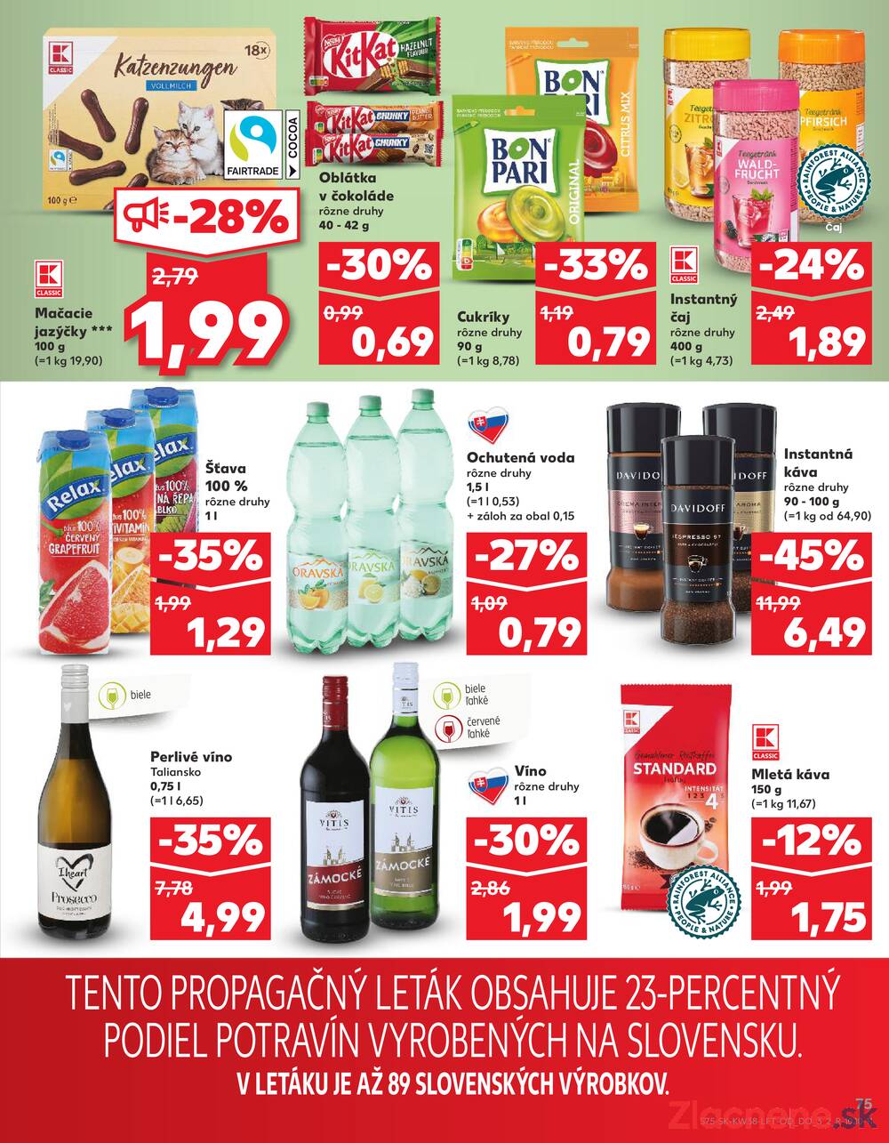 Leták Kaufland - Kaufland 18.9. - 24.9. - Kaufland Košice - Popradská  - strana 75