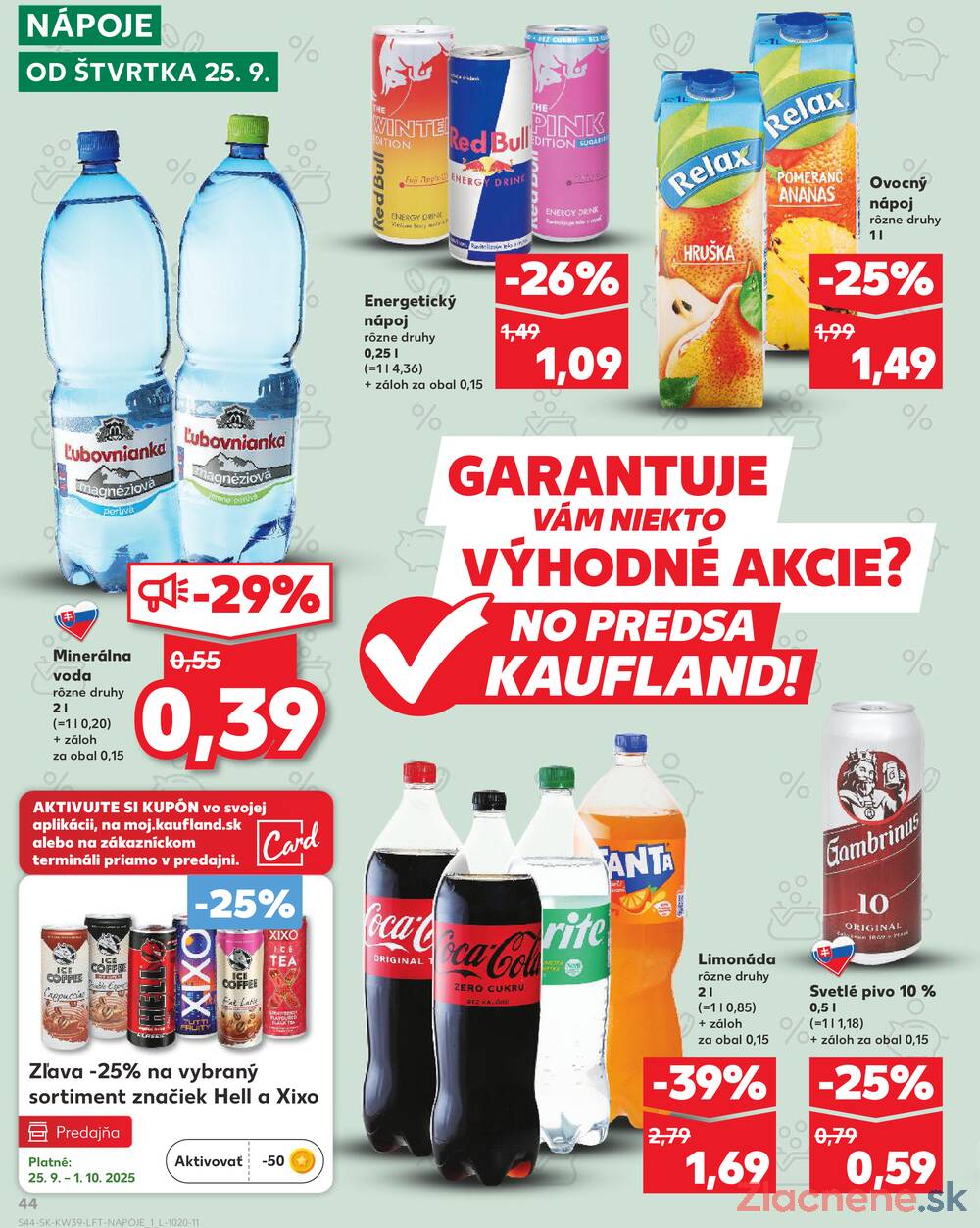 Leták Kaufland - Kaufland 25.9. - 1.10. - Kaufland Tvrdošín - strana 44