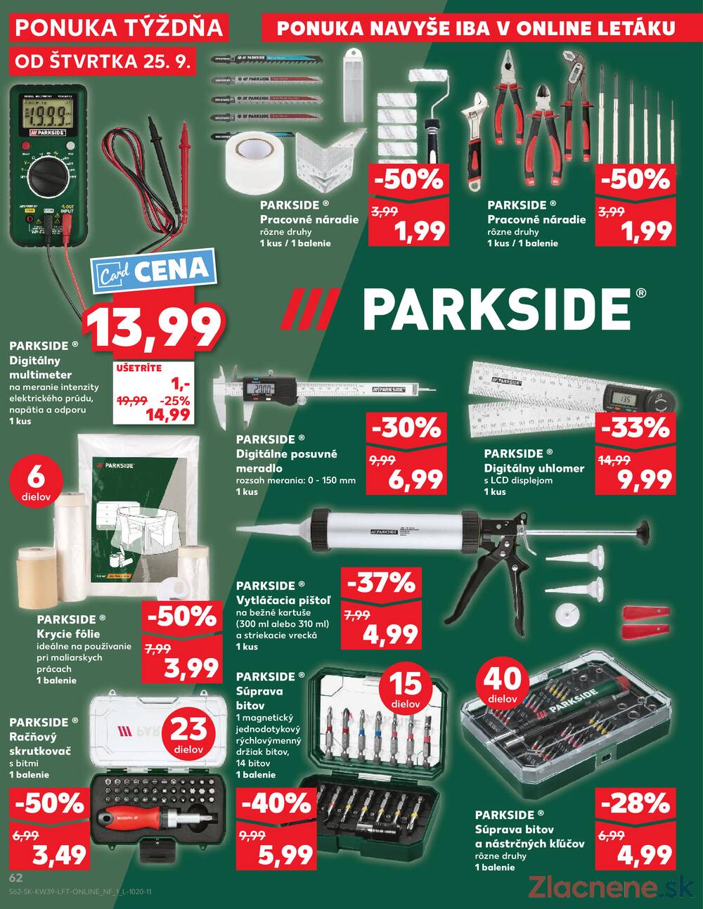 Leták Kaufland - Kaufland 25.9. - 1.10. - Kaufland Rožňava - strana 62