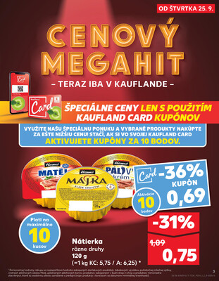 Kaufland 25.9. - 1.10. - Kaufland Rožňava