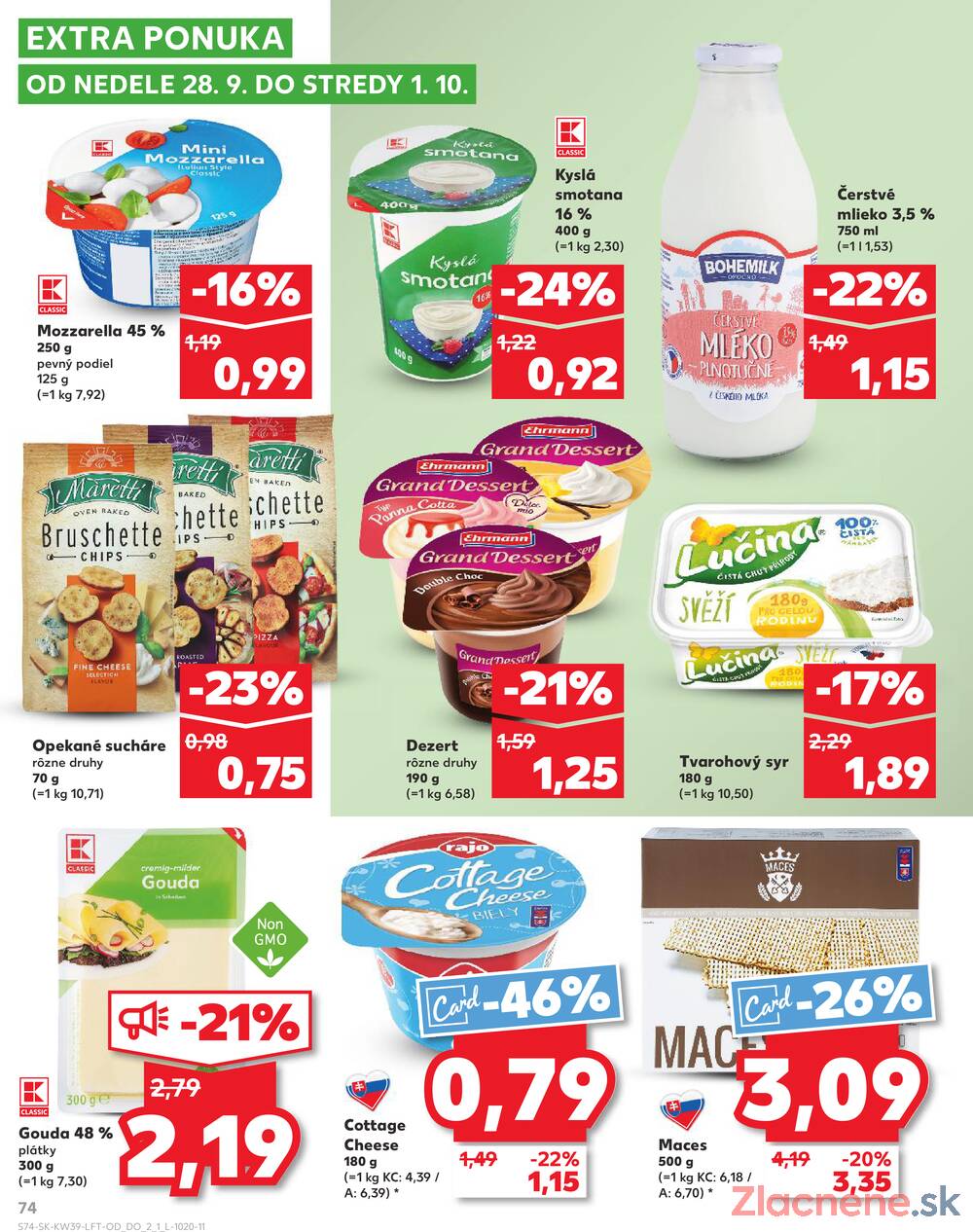 Leták Kaufland - Kaufland 25.9. - 1.10. - Kaufland Svidník - strana 74